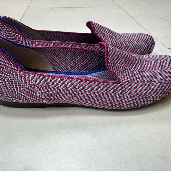Rothy's Pink and Blue Chevron Flats - Picture 5 of 5